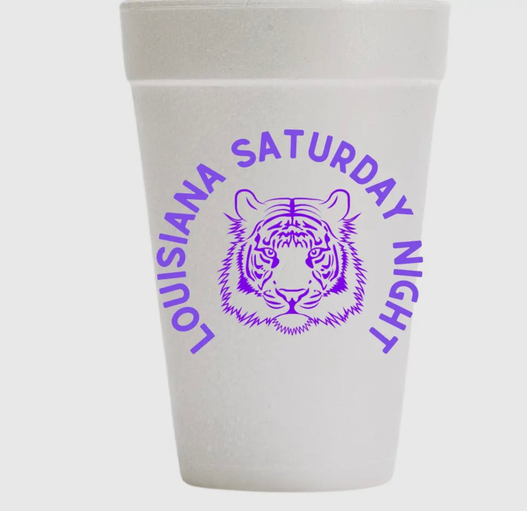 Louisiana Saturday Night Tailgate Cups