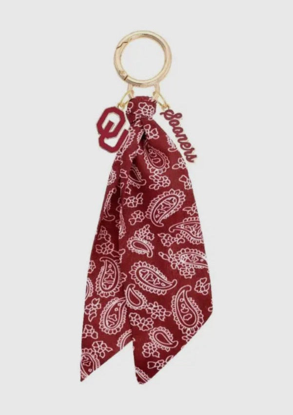 Oklahoma Sooners Logo Bandana Bag Charm