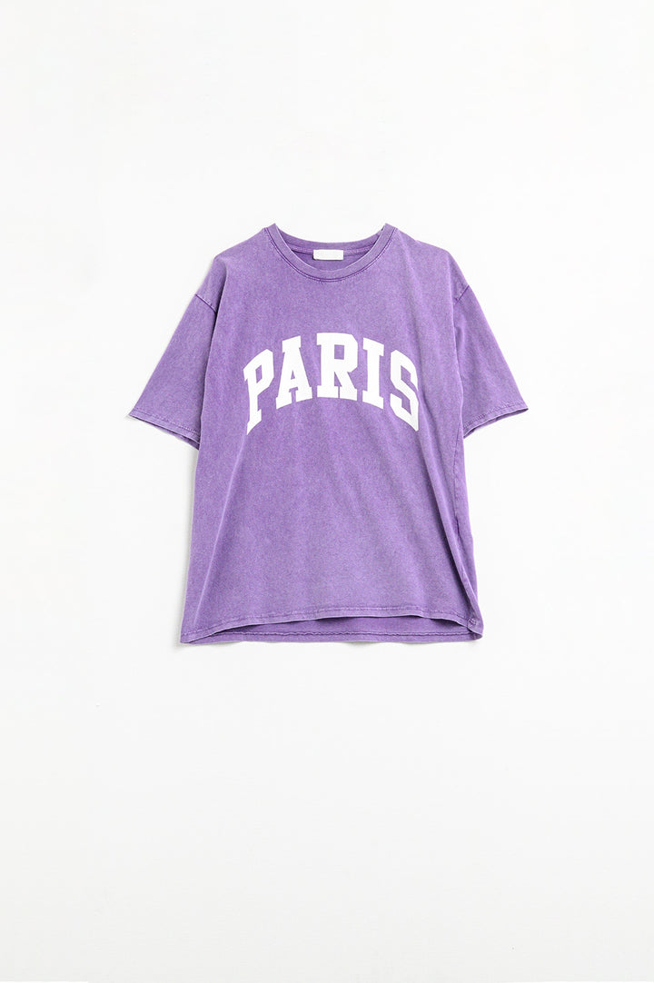 Lavender Paris Tee