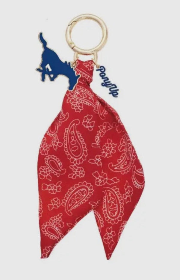 SMU Logo Bandana Bag Charm