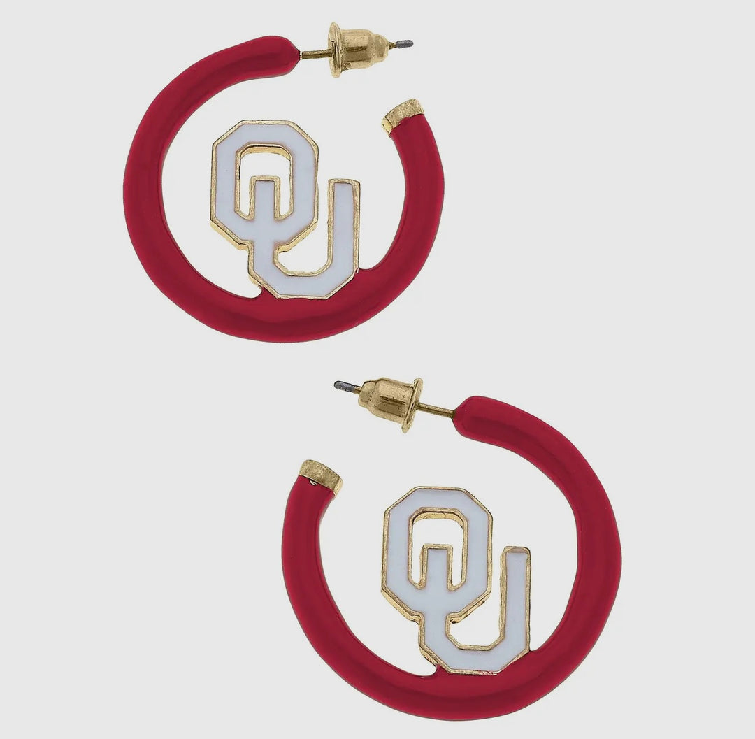 OU Game Day Earrings