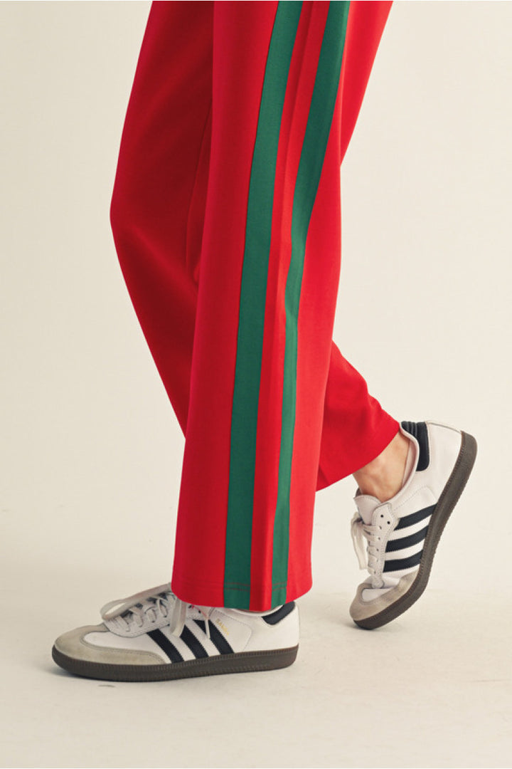 Red "Gucci Inspired" Track Pant