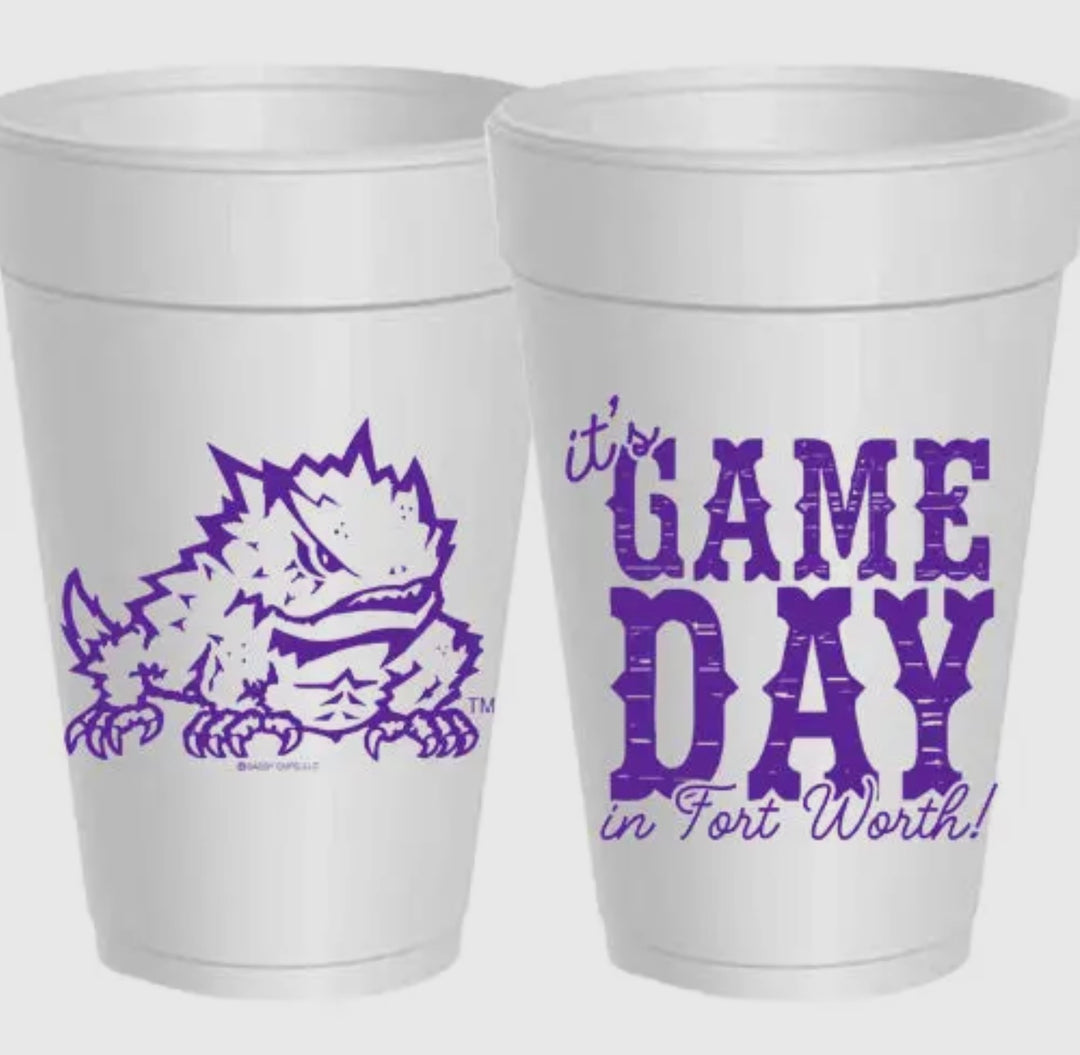TCU-Gameday in Ft Worth Tailgate Cups