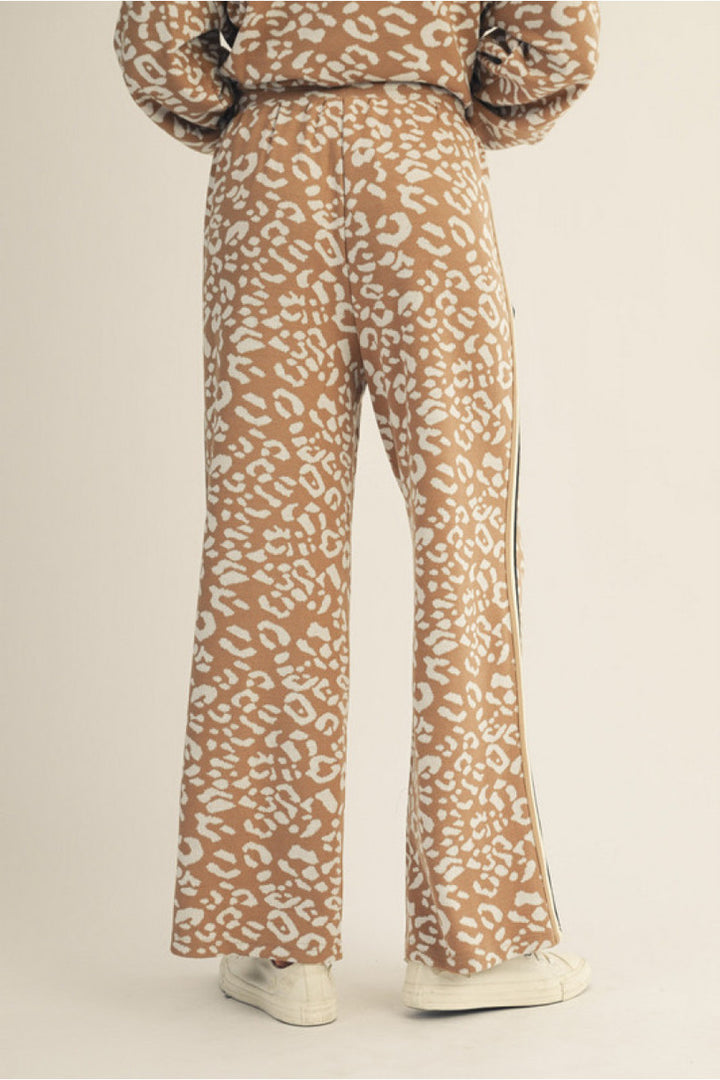 Cozy Knit Leopard Track Suit