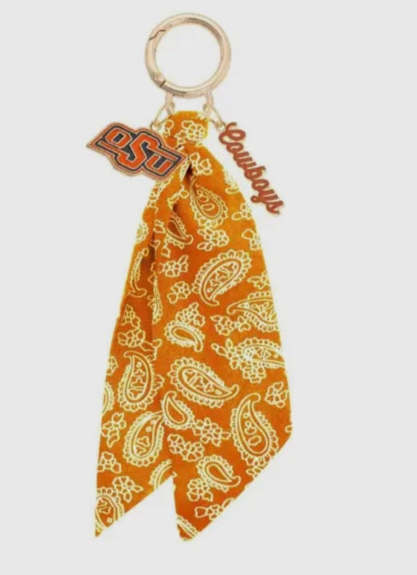 Oklahoma State Cowboys Logo Bandana Bag Charm