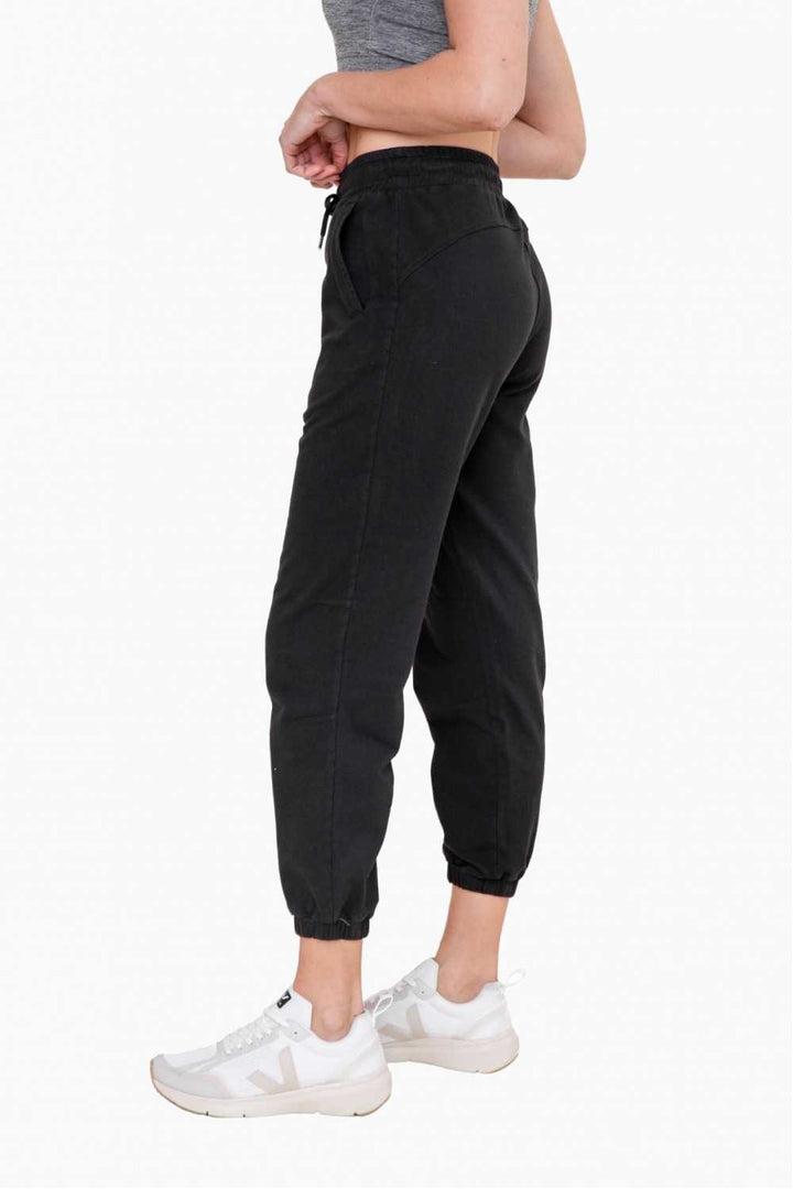 Swoop Back Stretch Twill Joggers