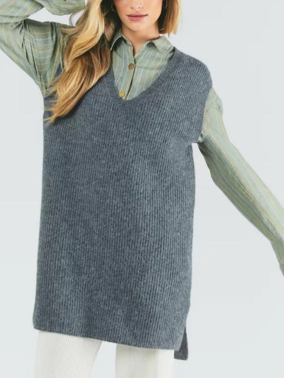 Charcoal Sweater Vest/Dress