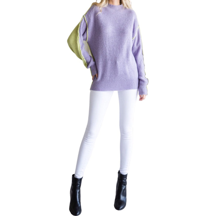 Lavender and Mint Green Sweater