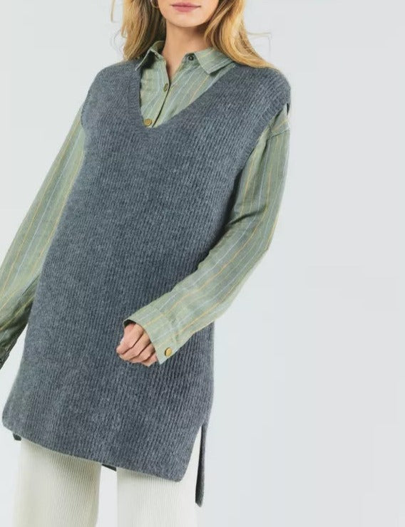 Charcoal Sweater Vest/Dress