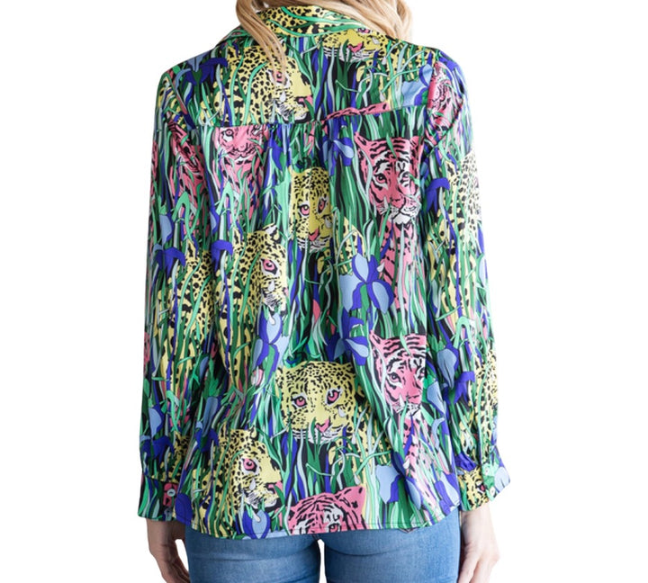 Jungle Love Satin Top