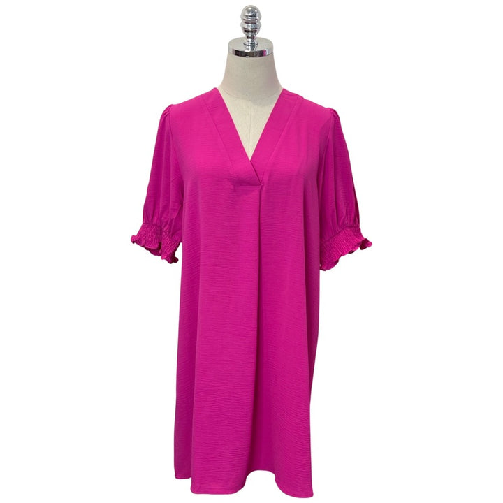 Neon Pink Shift Dress