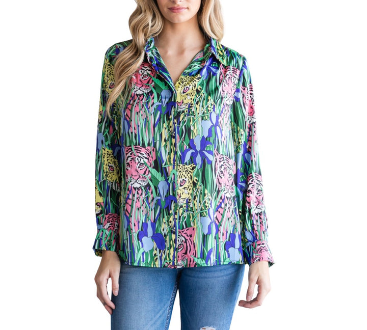 Jungle Love Satin Top