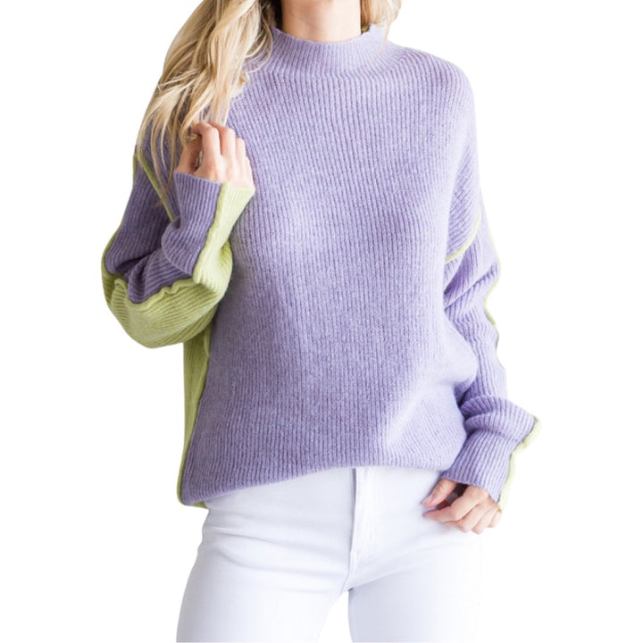Lavender and Mint Green Sweater