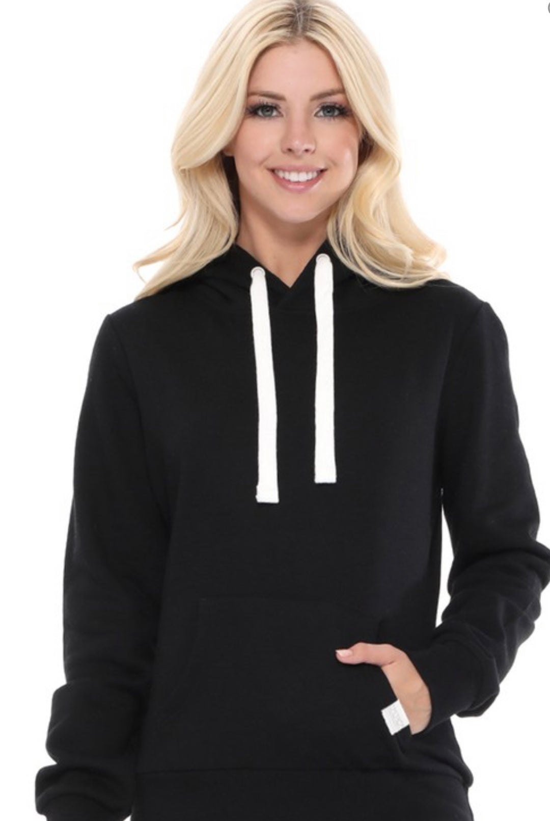 Black French Terry Hoodie