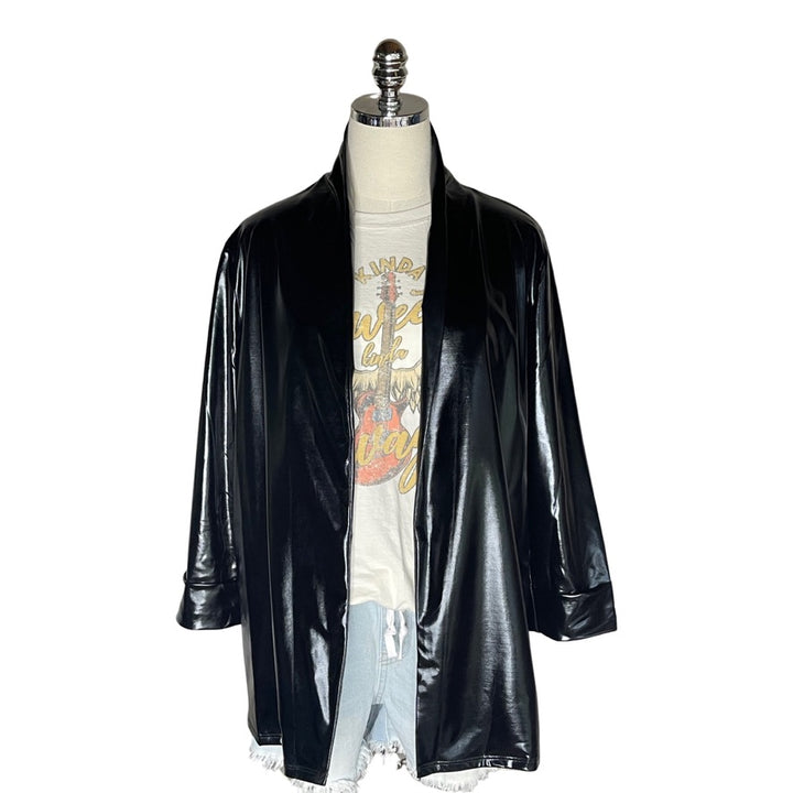 Black Vegan Leather Jacket