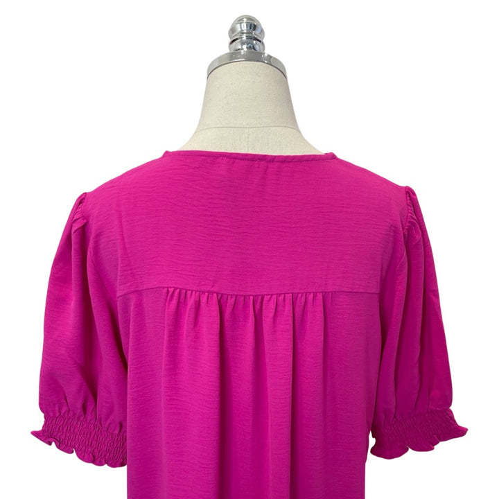 Neon Pink Shift Dress