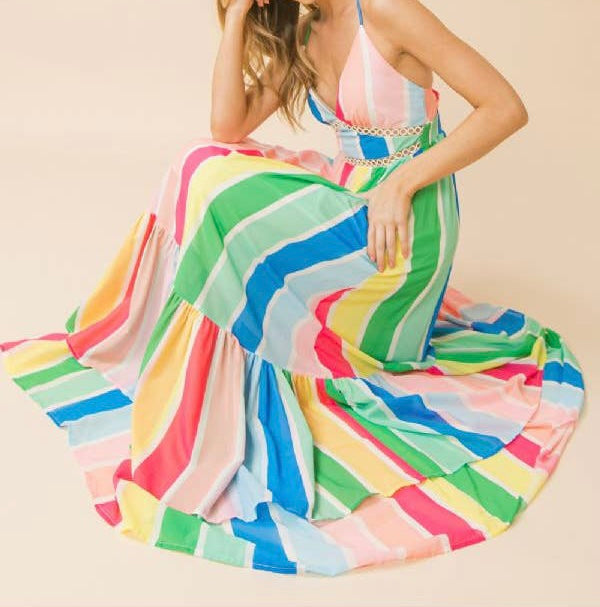 Multicolored Maxi Dress