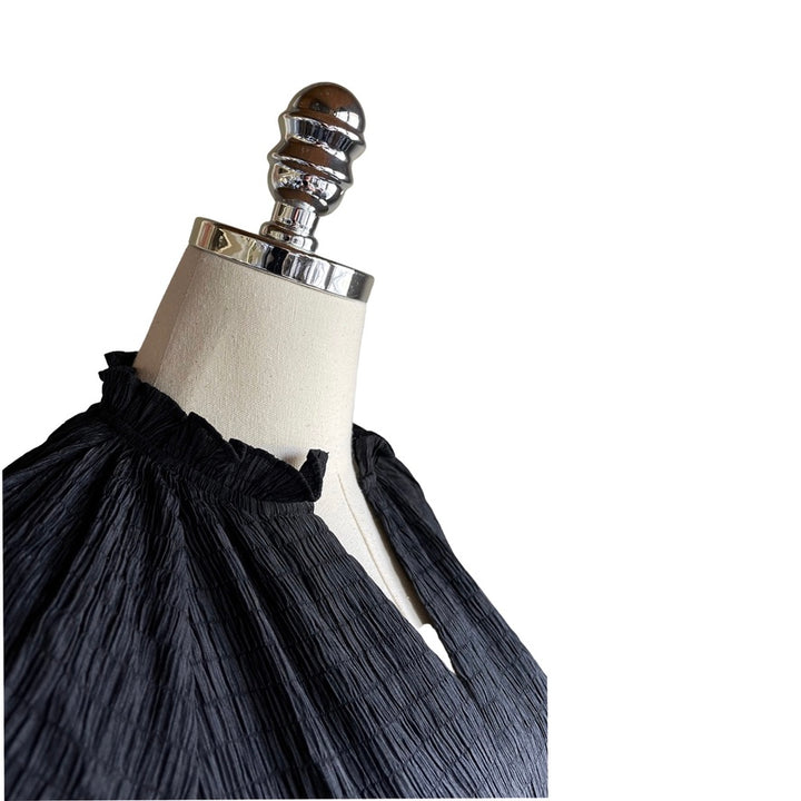 Tiered Smock Dress in Black