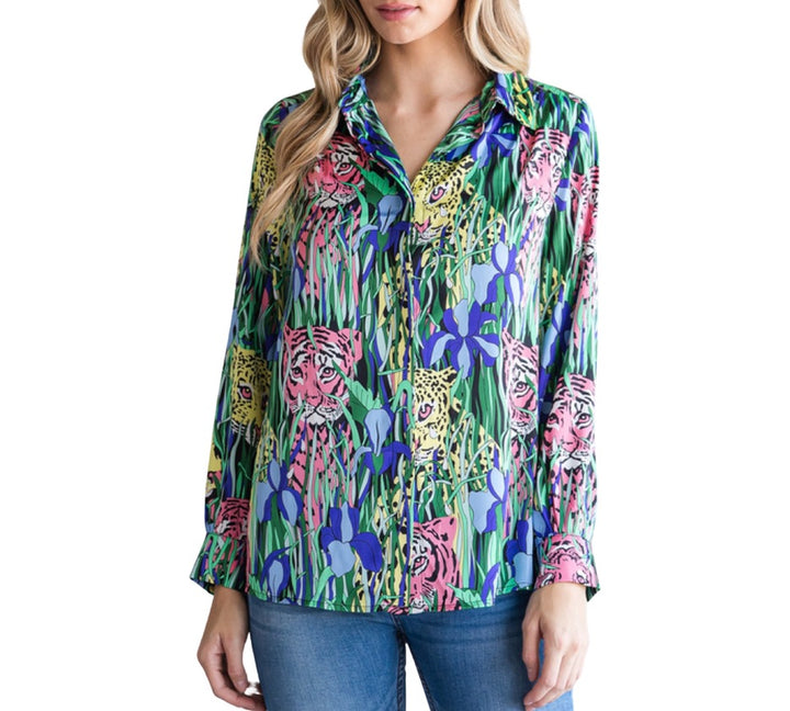 Jungle Love Satin Top