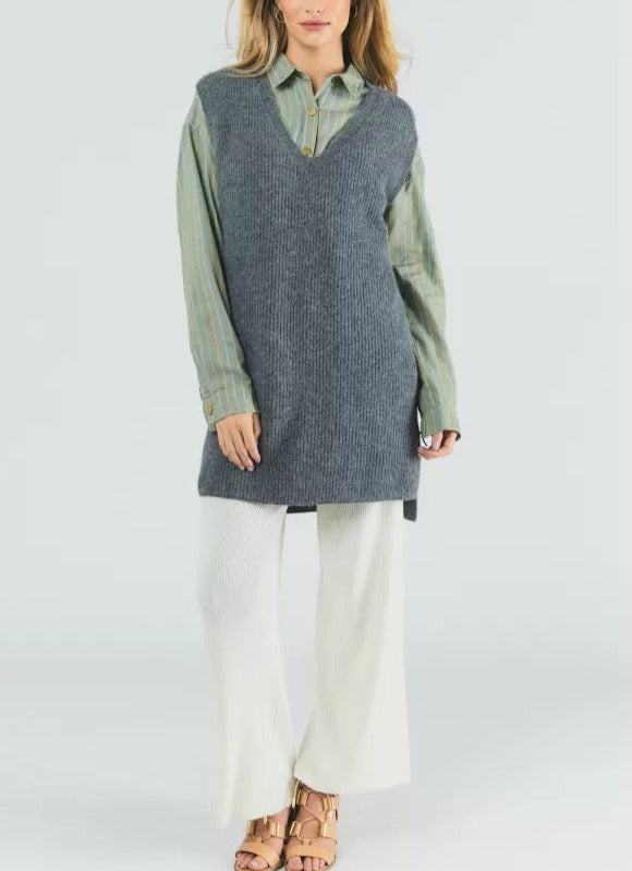 Charcoal Sweater Vest/Dress