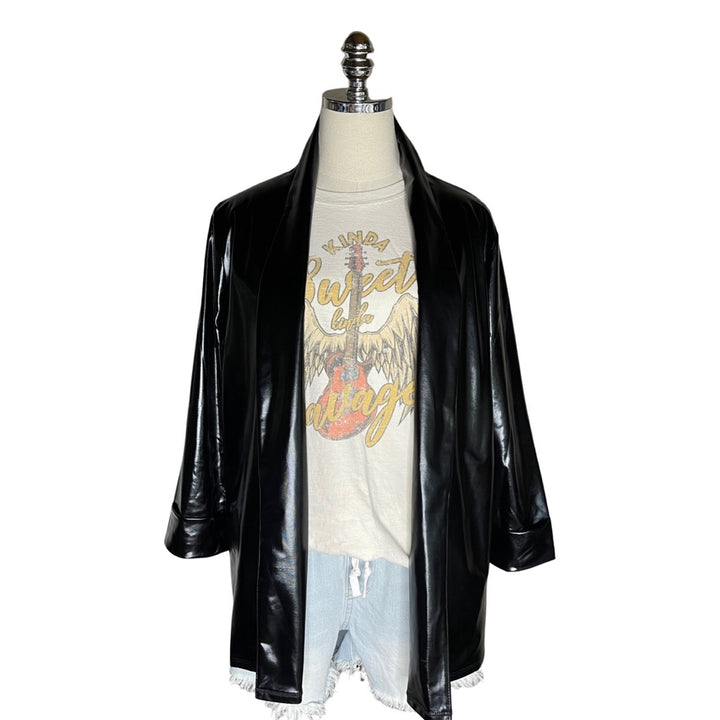 Black Vegan Leather Jacket