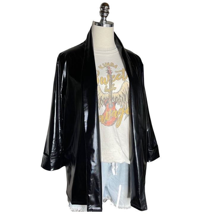 Black Vegan Leather Jacket