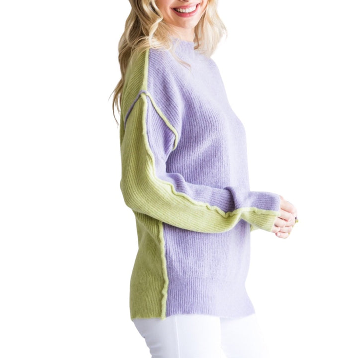 Lavender and Mint Green Sweater