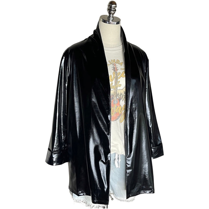 Black Vegan Leather Jacket