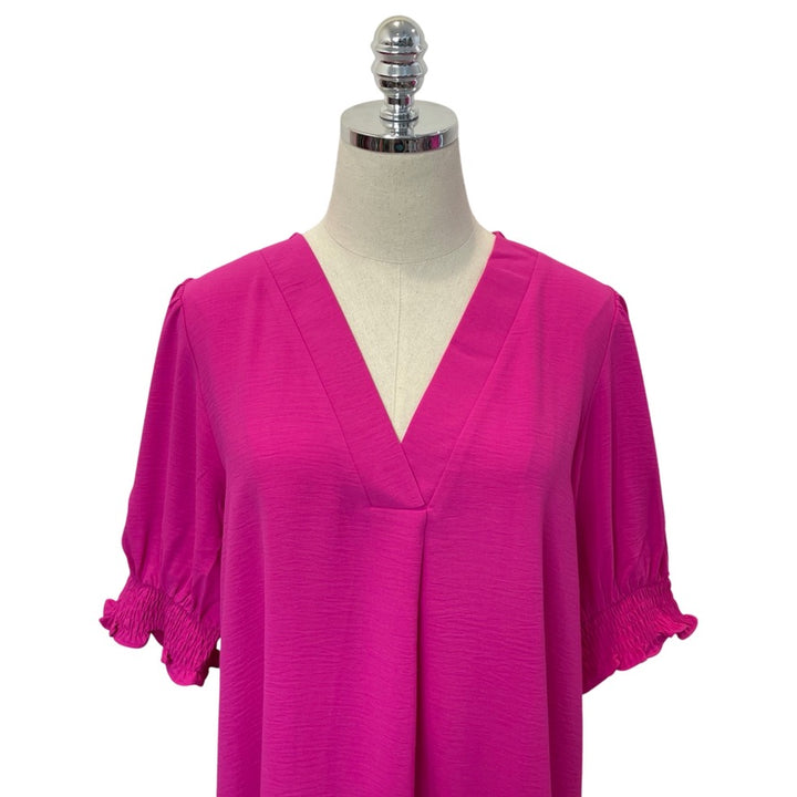Neon Pink Shift Dress