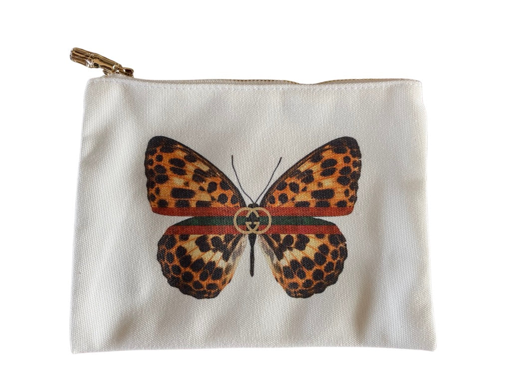 Designer Inspired Butterfly Zippered Bag