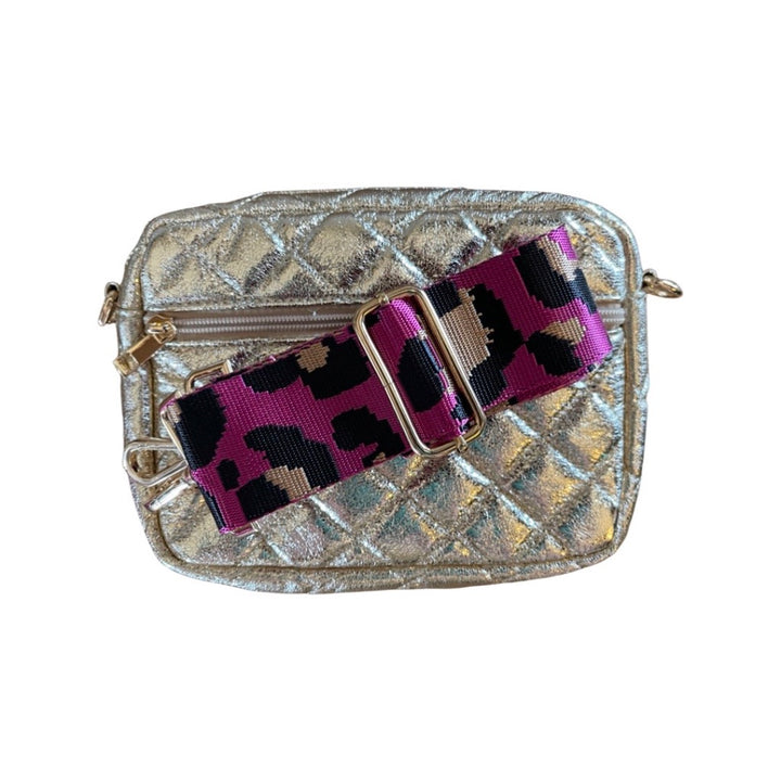 Hot Pink Cheetah "Guitar" Bag Strap