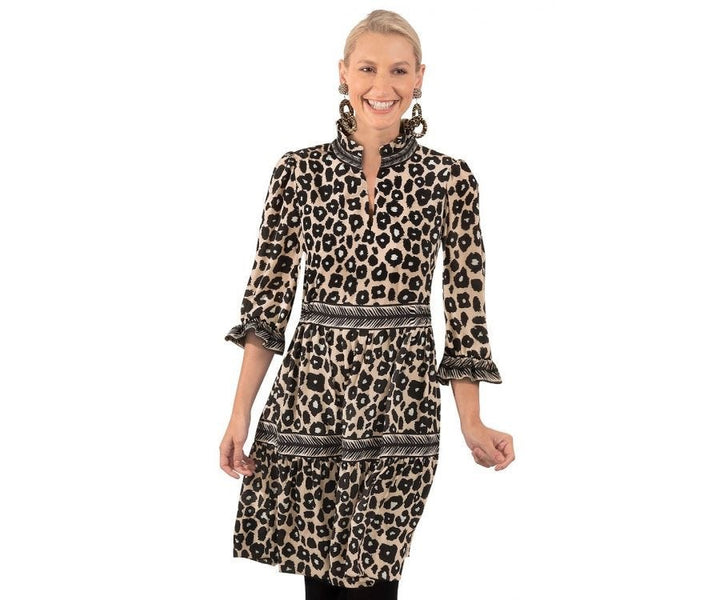 Teardrop Dress in Cheetah Print