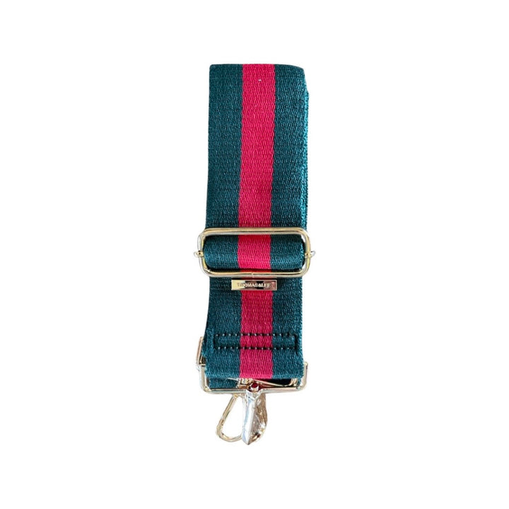 Green and Red Stripe "Guitar" Bag Strap