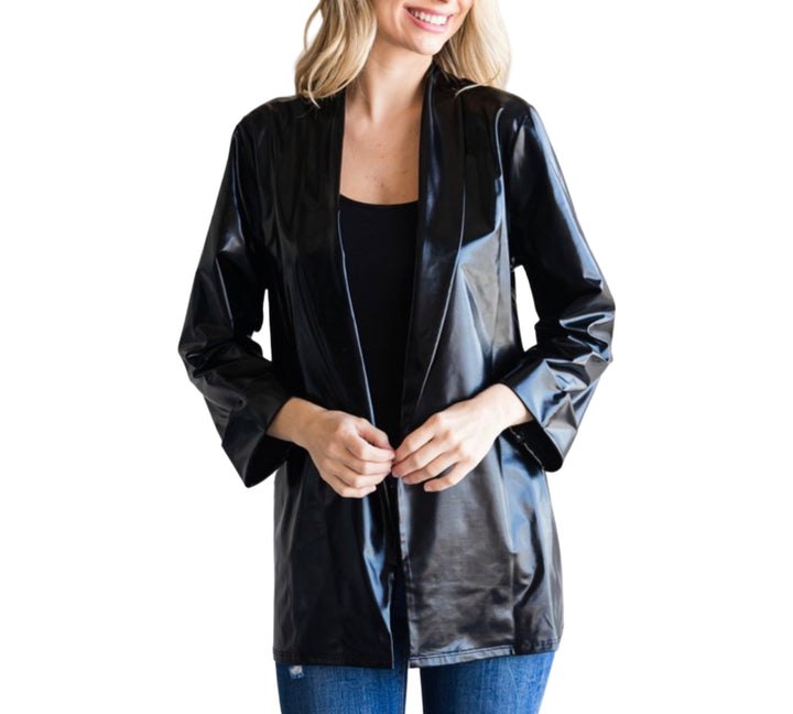 Black Vegan Leather Jacket