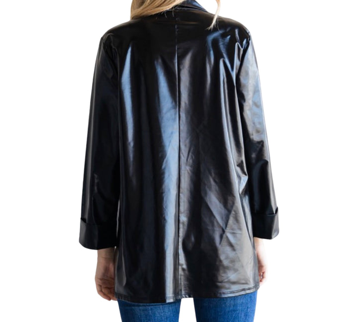 Black Vegan Leather Jacket