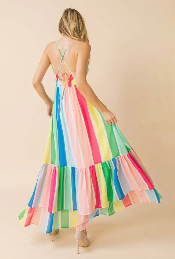 Multicolored Maxi Dress