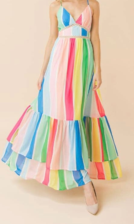 Multicolored Maxi Dress