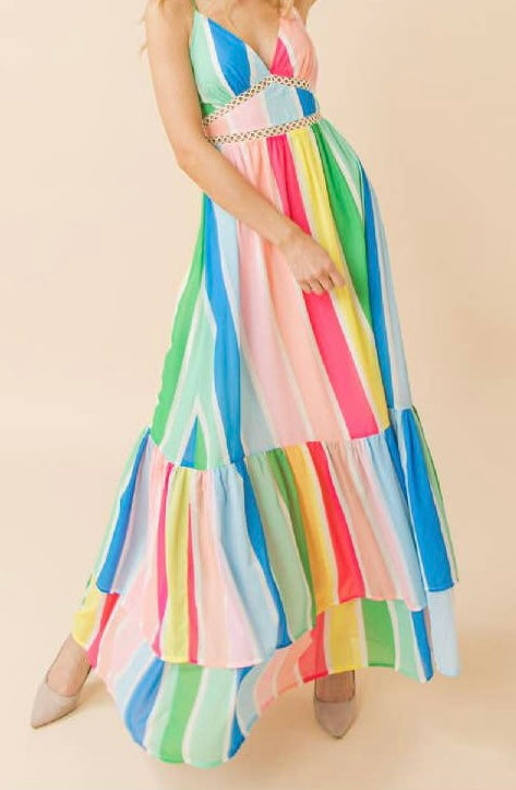 Multicolored Maxi Dress