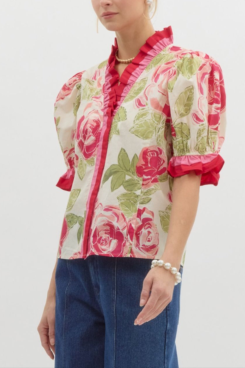 Spring Floral Top