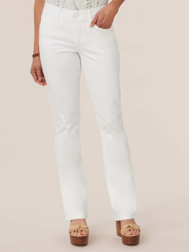 "Ab"solution® Itty Bitty Bootcut White Jeans