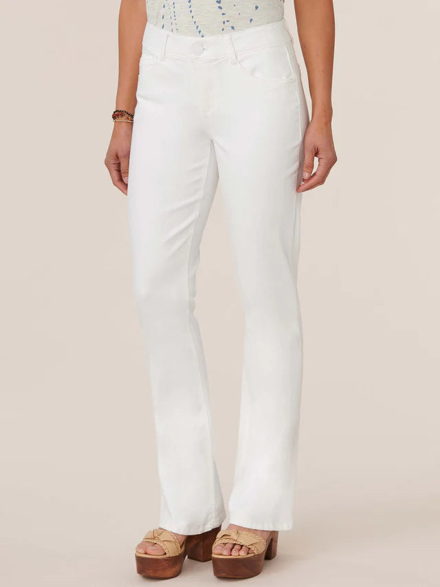 "Ab"solution® Itty Bitty Bootcut White Jeans