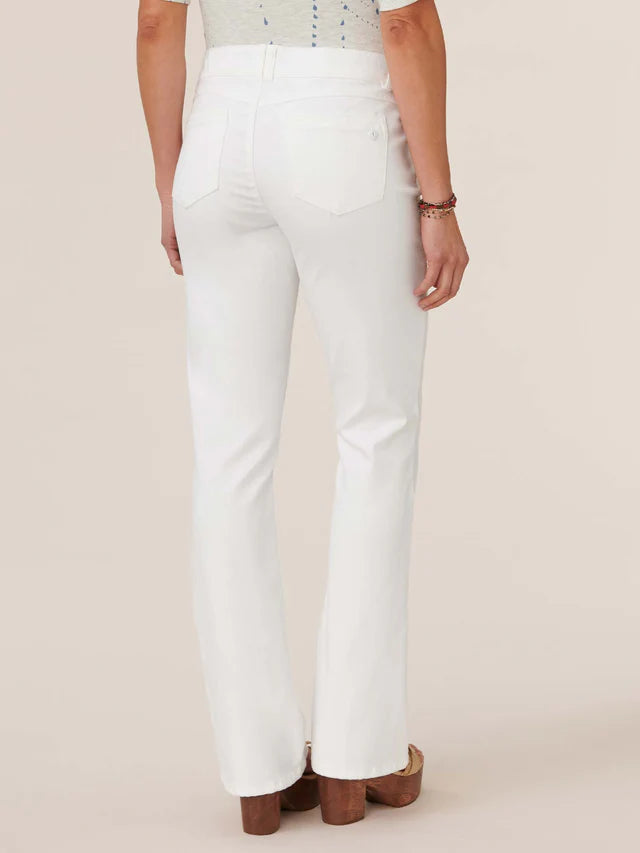 "Ab"solution® Itty Bitty Bootcut White Jeans