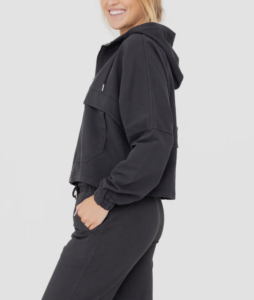 Utility Style Lightweight Stretch Twill Jacket