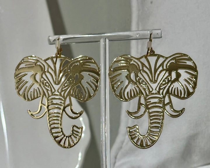 Elephant Face Earrings