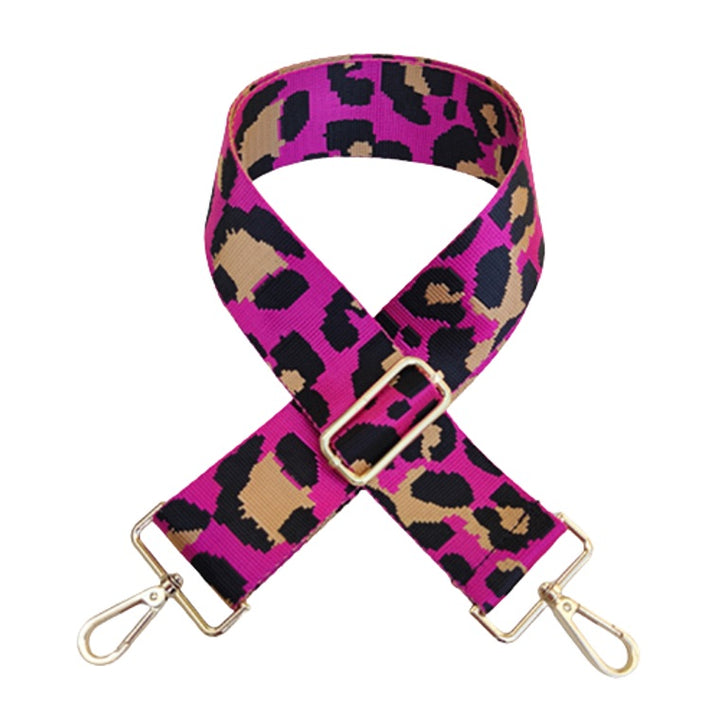 Hot Pink Cheetah "Guitar" Bag Strap