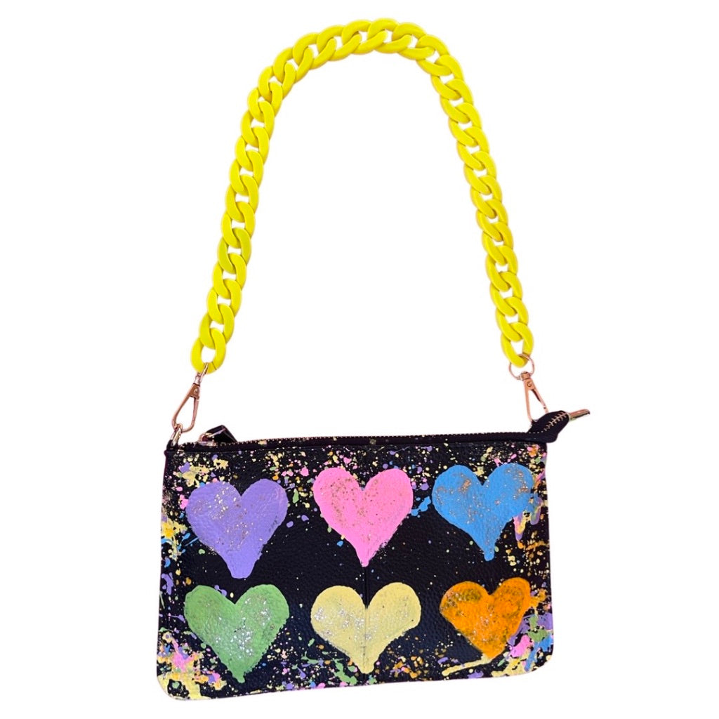 Neon and Pastel Chain Shoulder Strap