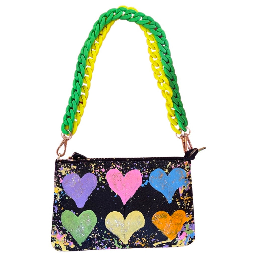 Neon and Pastel Chain Shoulder Strap