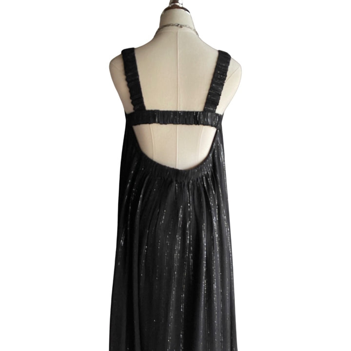 Summer Nights Silver Stripe Maxi Dress