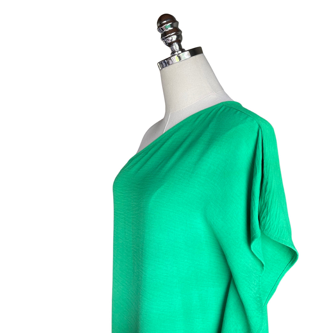 Asymmetrical Dress in Kelly Green