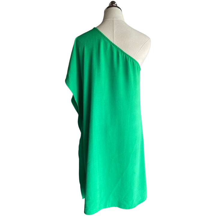 Asymmetrical Dress in Kelly Green